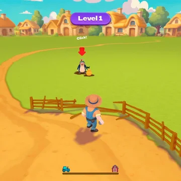 Защищай свой огород от кротов в течение определенного времени. Чем больше вредителей вам удастся нейтрализовать и чем больше урожая вы спасете, тем больше монет вы получите.