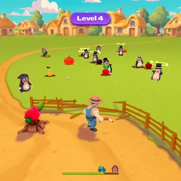 Защищай свой огород от кротов в течение определенного времени. Чем больше вредителей вам удастся нейтрализовать и чем больше урожая вы спасете, тем больше монет вы получите.