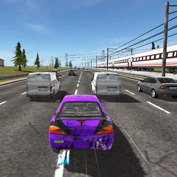 В этой игре вы сможете ощутить себя крутым водителем мастерски перестраиваясь между трафиком на огромной скорости.