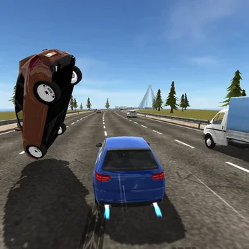 В этой игре вы сможете ощутить себя крутым водителем мастерски перестраиваясь между трафиком на огромной скорости.