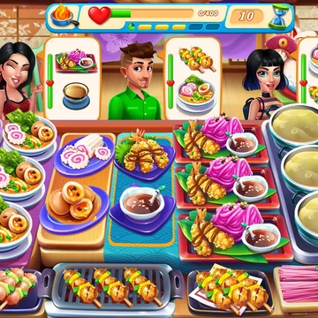 Готовьте вкусные блюда, обслуживайте клиентов и открывайте новые рестораны! Постройте кулинарную империю в увлекательной игре о ресторанном бизнесе.