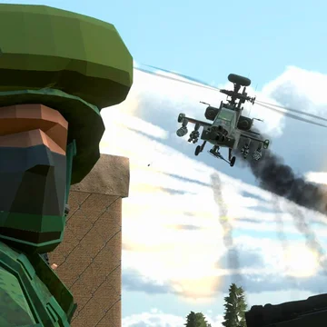 Экшен-шутер с техникой, вертолётами и флагами. Выбирай солдата или машину и участвуй в масштабных битвах с продвинутым ИИ.