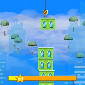 Игра, где нужно ставить, сбрасывать блоки вниз и строить ровный дом, чтобы он не падал. Геймплей игры похож на старую увлекательную игру с кнопочных мобильных телефонов City Bloxx