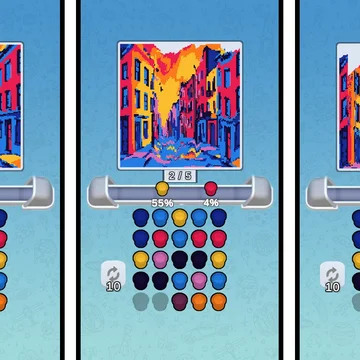 Сортируй цветные картинки из песка, расслабляйся и тренируй мозг!