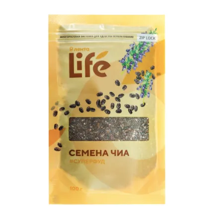 Семена чиа ЛЕНТА LIFE, 100г
