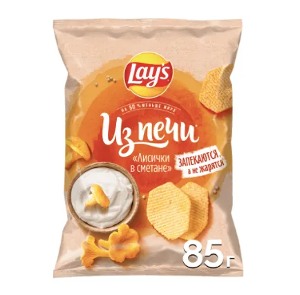 Чипсы картофельные LAY'S Лисички в сметане, 85г