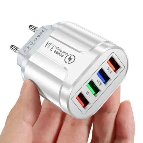 Быстрозарядное устройство, 4 порта USB